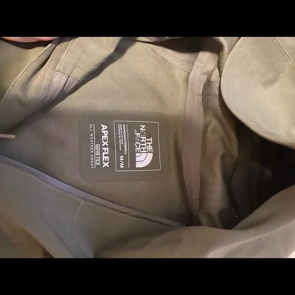 North Face GORE-TEX softshell olive color rain jacket M - Picture 4 of 6